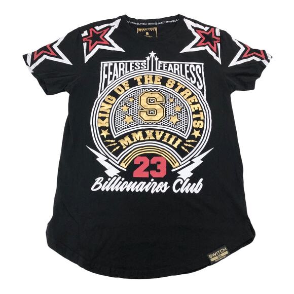 Switch Remarkable SMALL Fitted Black Fearless King of Streets Tee Shirt T-Shirt - Picture 1 of 4